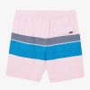 Men'S O'Neill Swimwear | Hermosa Block Crew 17" Boardshorts For Men Pink Dust