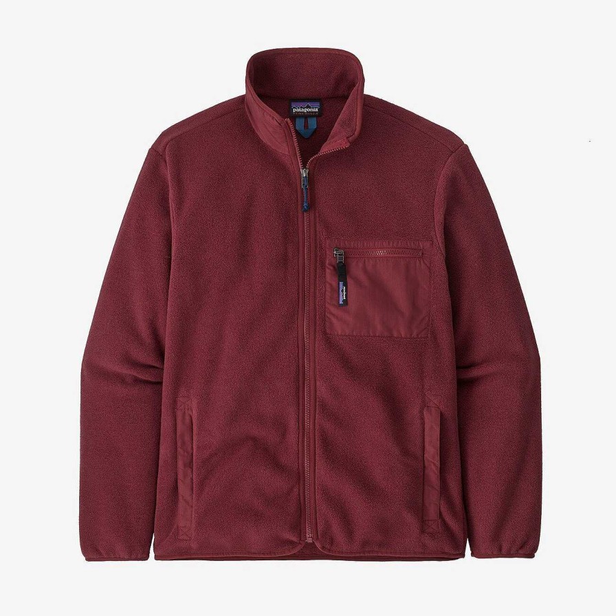 Men'S Patagonia Fleece | Classic Synchilla Fleece Jacket For Men Sequoia Red