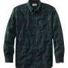 Men'S L.L.Bean Shirts | Scotch Plaid Flannel Shirt For Men, Traditional Fit Black Watch