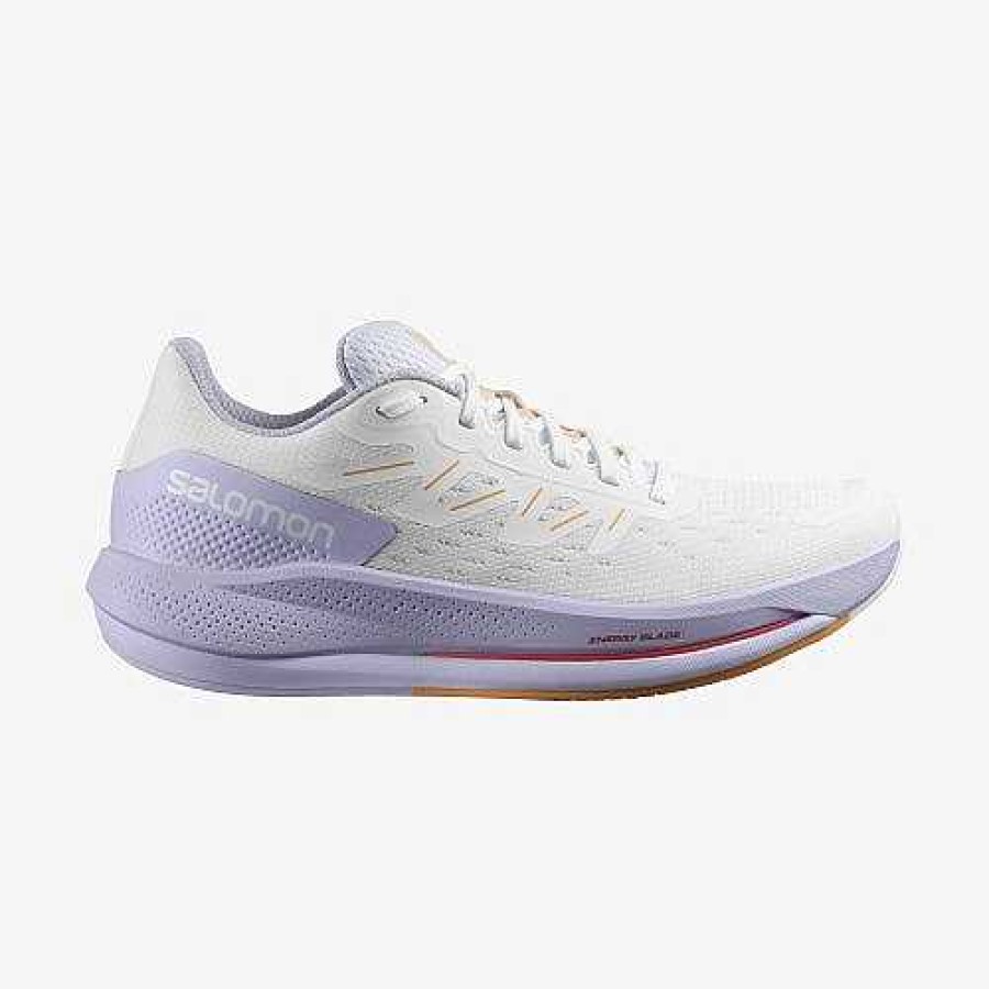 Footwear Salomon Shoes | Spectur Running Shoes For Women White/Purple Heather