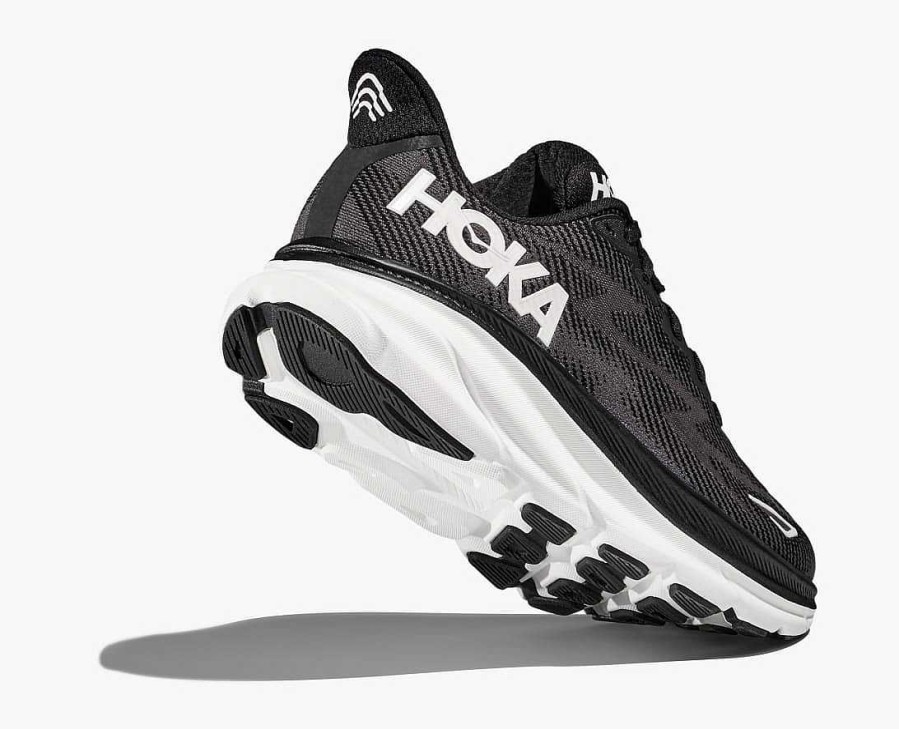 Footwear Hoka Shoes | Clifton 9 Wide Shoes For Women Black/White