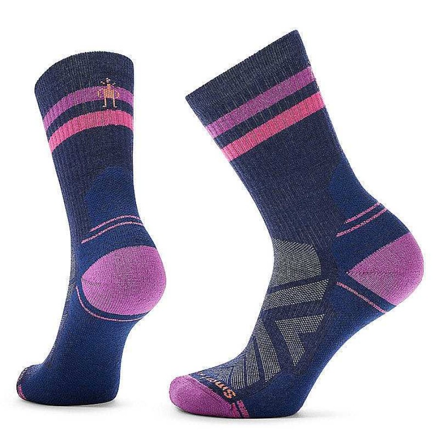 Women'S Smartwool Socks | Hike Light Cushion Tube Stripe Crew Socks For Women