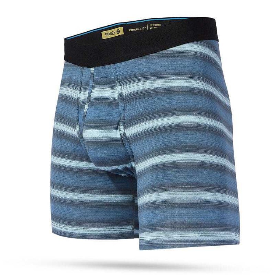 Men'S Stance Baselayers & Underwear | Warped Butter Blend Boxer Brief With Wholester For Men Blue