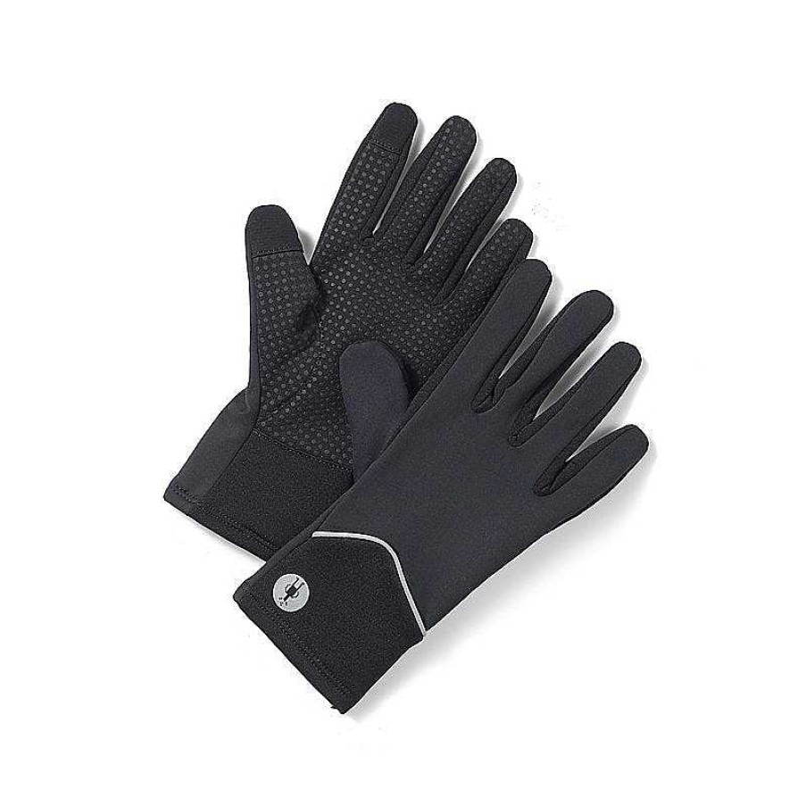 Men'S Smartwool Gloves | Active Fleece Wind Glove Black