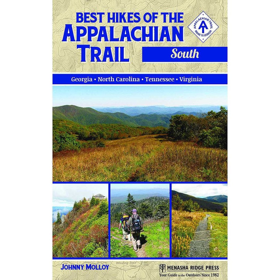 Gear Menasha Ridge Press | Best Hikes Of The Appalachian Trail: South By Johnny Molloy One Color