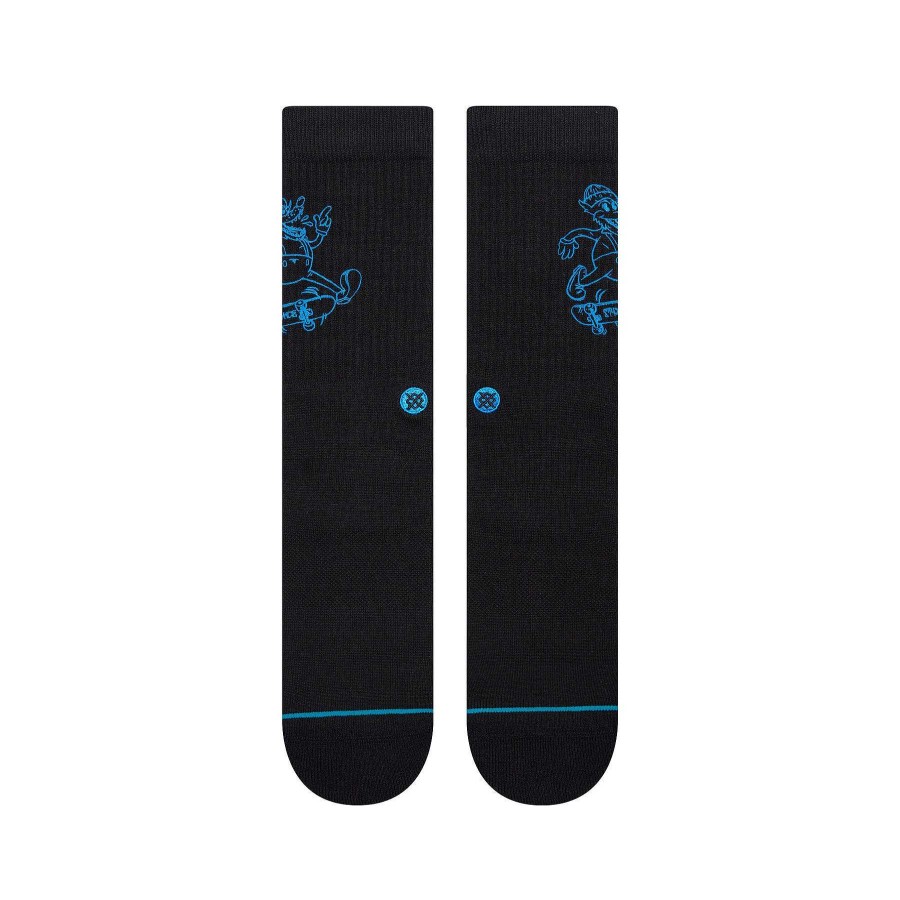 Men'S Stance Socks | Wolfman Crew Socks For Men Black