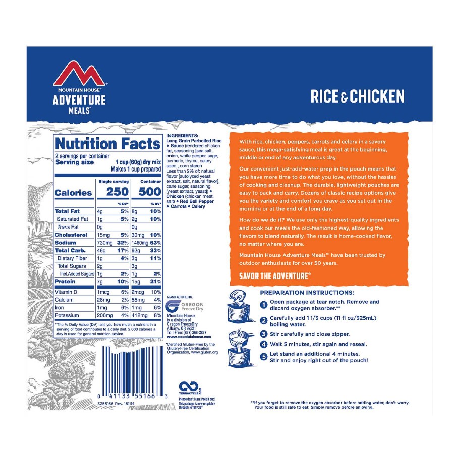 Gear Mountain House Food | Rice & Chicken One Color