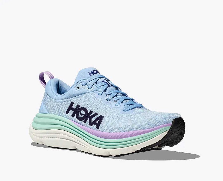 Footwear Hoka Shoes | Gaviota 5 Shoes For Women Airy Blue/Sunlit Ocean