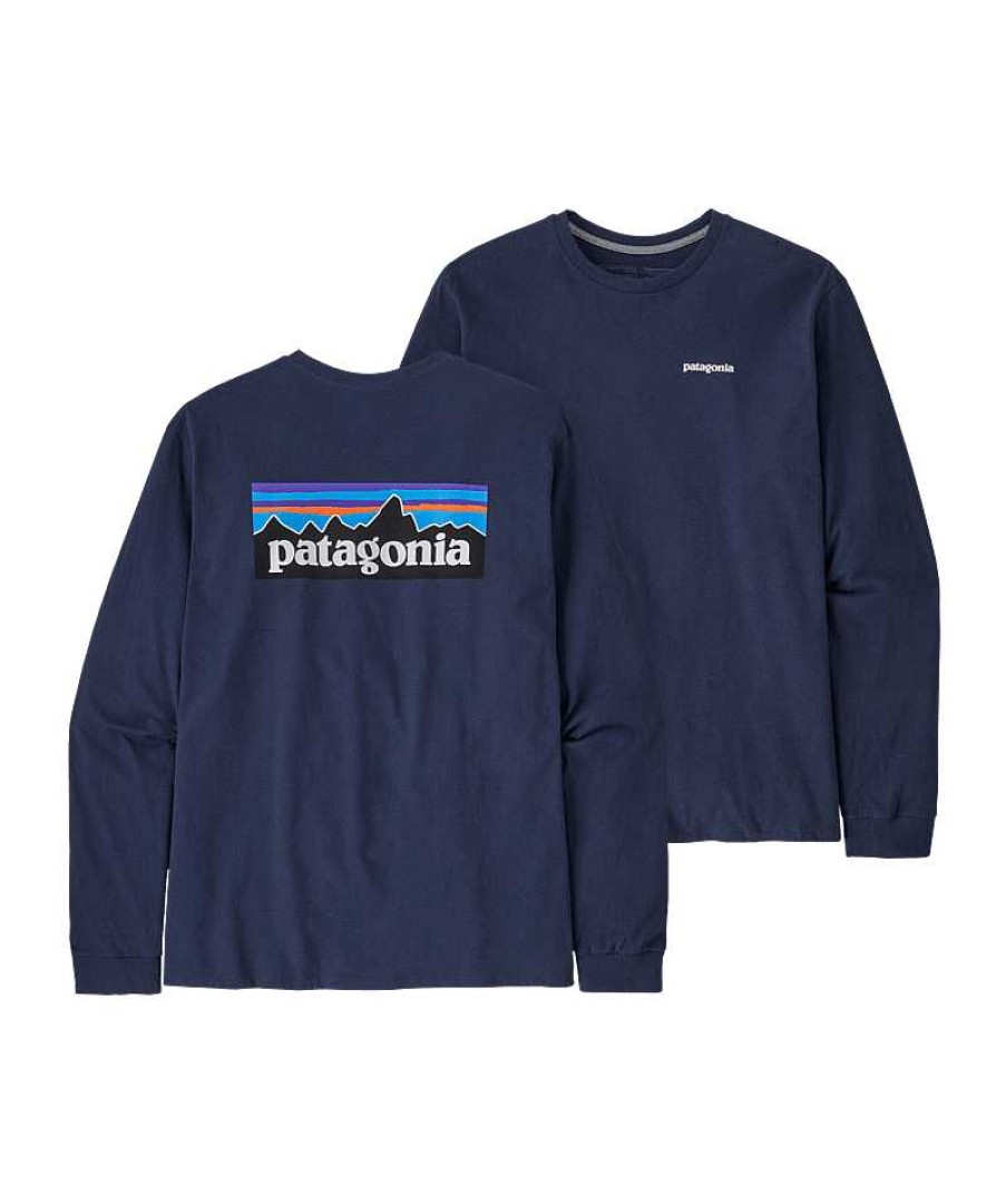 Men'S Patagonia Shirts | Long-Sleeved P-6 Logo Responsibili-Tee For Men