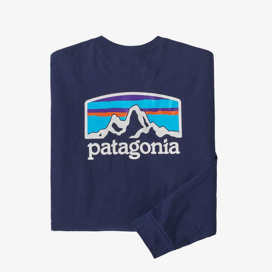 Men'S Patagonia T-Shirts | Long Sleeved Fitz Roy Horizons Responsibili-Tee For Men