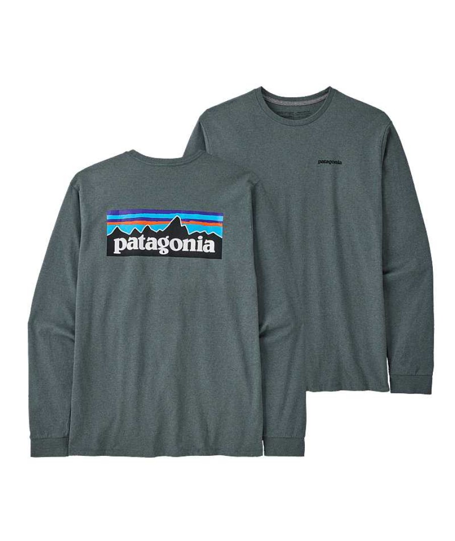 Men'S Patagonia Shirts | Long-Sleeved P-6 Logo Responsibili-Tee For Men