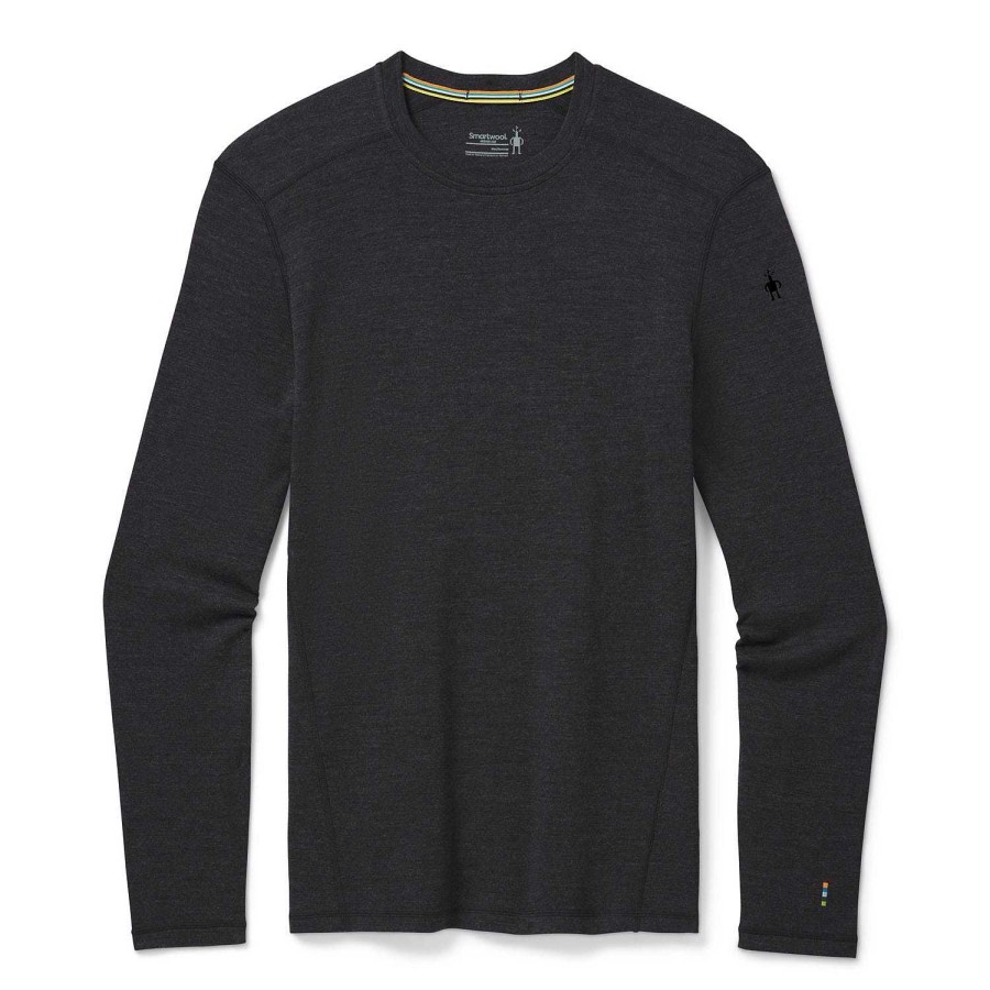 Men'S Smartwool Baselayers & Underwear | Merino 250 Base Layer Crew For Men Charcoal Heather