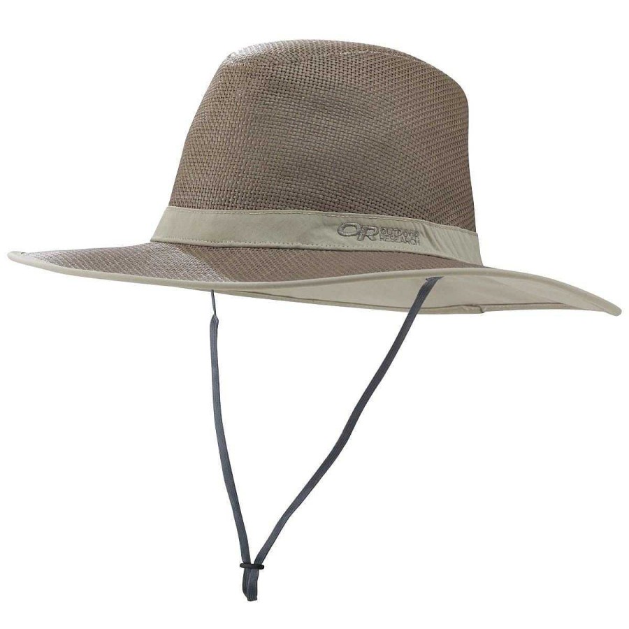 Men'S Outdoor Research Head & Neckwear | Papyrus Brim Sun Hat Walnut