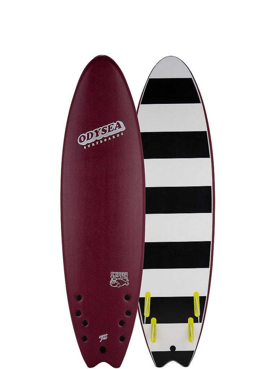 Gear Catch Surf | Skipper Quad 6'6" Maroon/Stripes