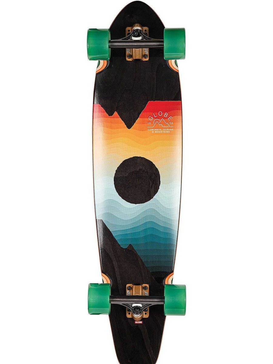 Gear Globe | Arcadia 36" Skateboard Black Maple/Chromeset