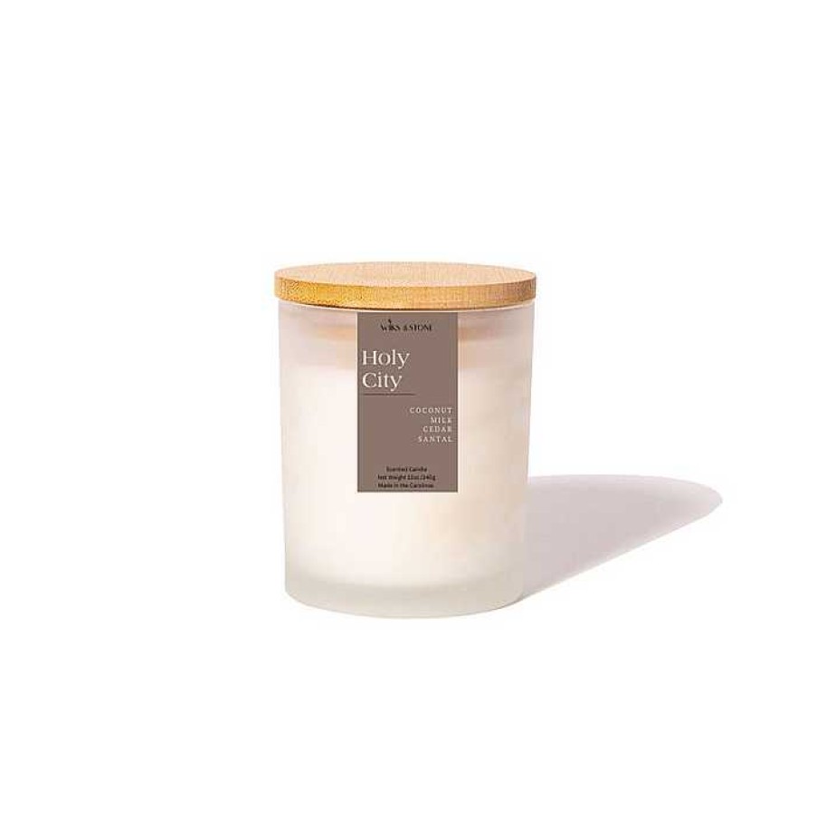 Gear Wiks & Stone | Holy City Frosted Jar Candle