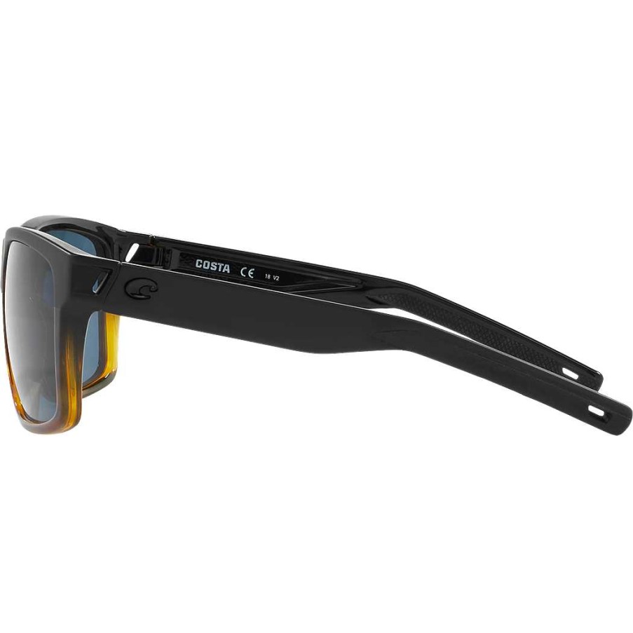 Men'S Costa Del Mar Sunglasses & Goggles | Slack Tide Sunglasses Black Shiny Tort / Gray