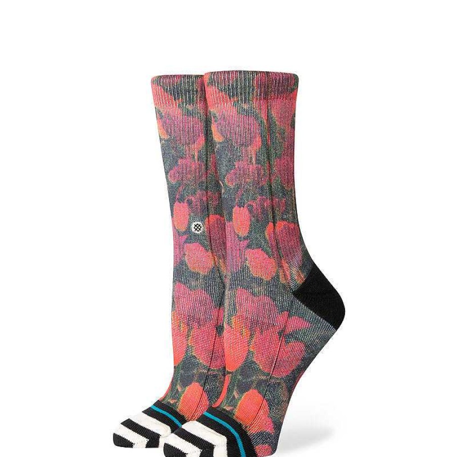 Women'S Stance Socks | Riso Poly Crew Socks For Women Black