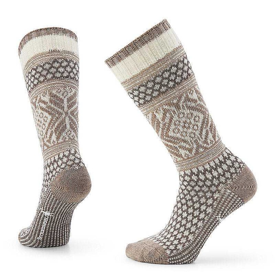 Women'S Smartwool Socks | Everyday Popcorn Snowflake Pattern Full Cushion Crew Socks For Women