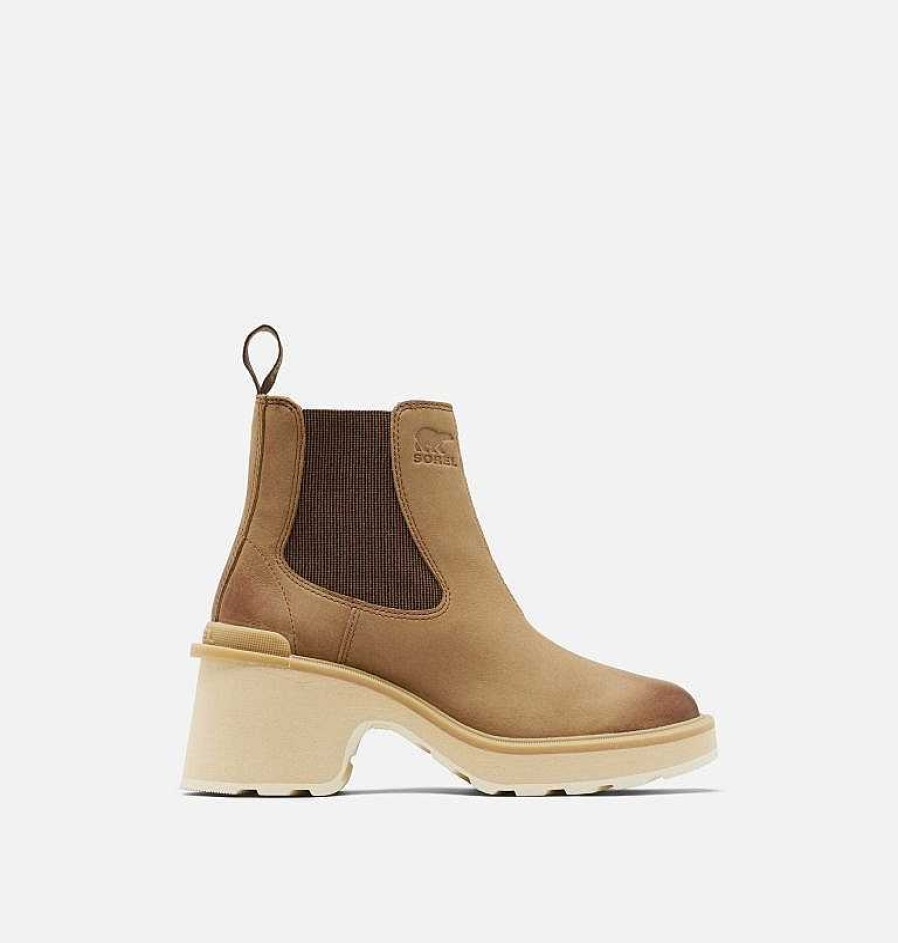 Footwear Sorel Boots | Hi-Line Heel Chelsea Boot For Women Umber