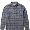 Men'S Vissla Shirts | Central Coast Eco Long Sleeve Flannel For Men