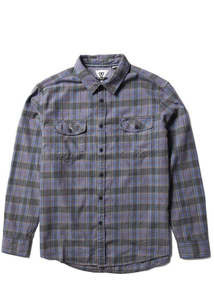 Men'S Vissla Shirts | Central Coast Eco Long Sleeve Flannel For Men