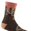 Women'S Darn Tough Socks | Northwoods Micro Crew Midweight With Cushion For Women Earth