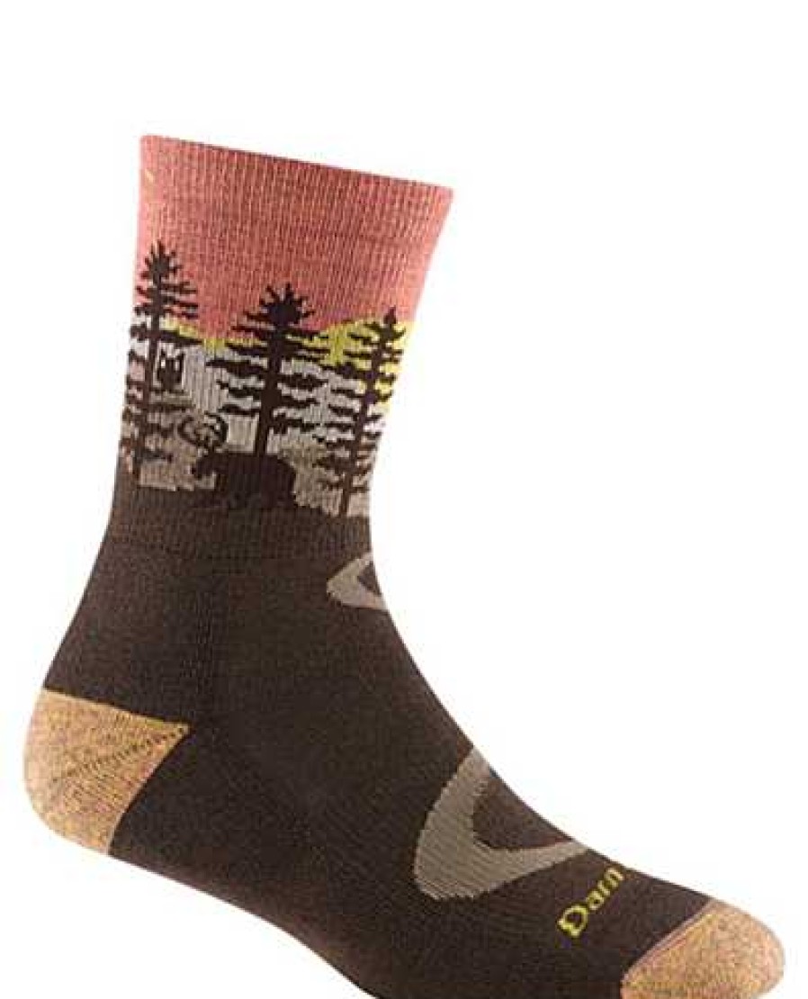 Women'S Darn Tough Socks | Northwoods Micro Crew Midweight With Cushion For Women Earth