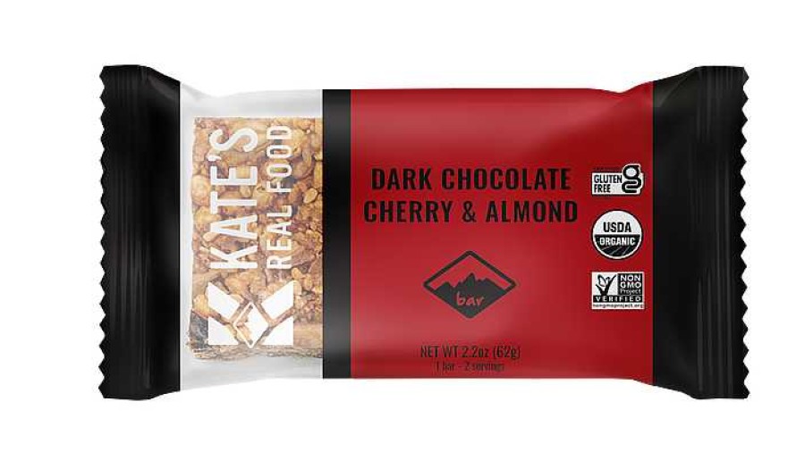 Gear Kate's Real Food Food | Kate'S Dark Chocolate Cherry & Almond Bar Dark Chocolate/Cherry Almond