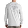 Men'S Free Fly Apparel T-Shirts | Elevation Long Sleeve Shirt For Men Heather Aspen Grey