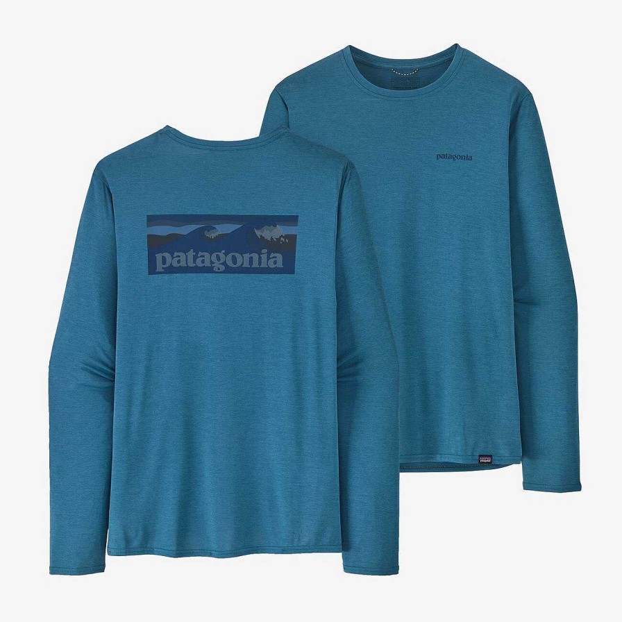 Men'S Patagonia Performance | Long Sleeved Capilene Cool Daily Graphic Shirt For Men