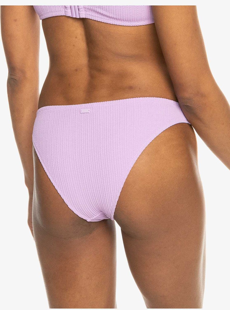 Women'S Roxy Swimwear | Aruba Moderate Bikini Bottoms Crocus Petal