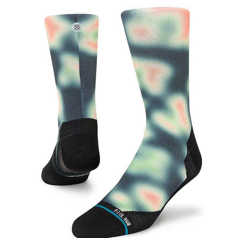 Men'S Stance Socks | Heat Crew Socks Washed Black