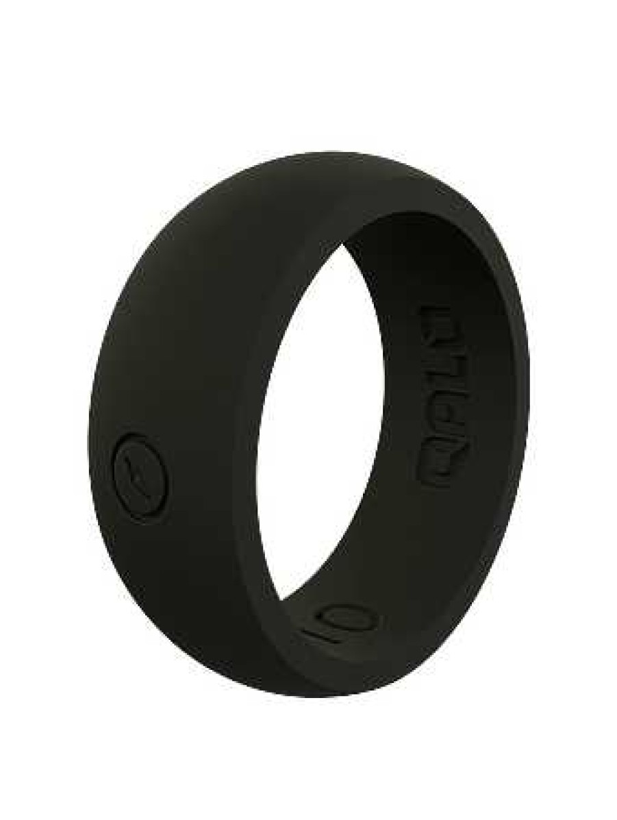 Men'S Qalo Rings | Classic Silicone Ring For Men Black