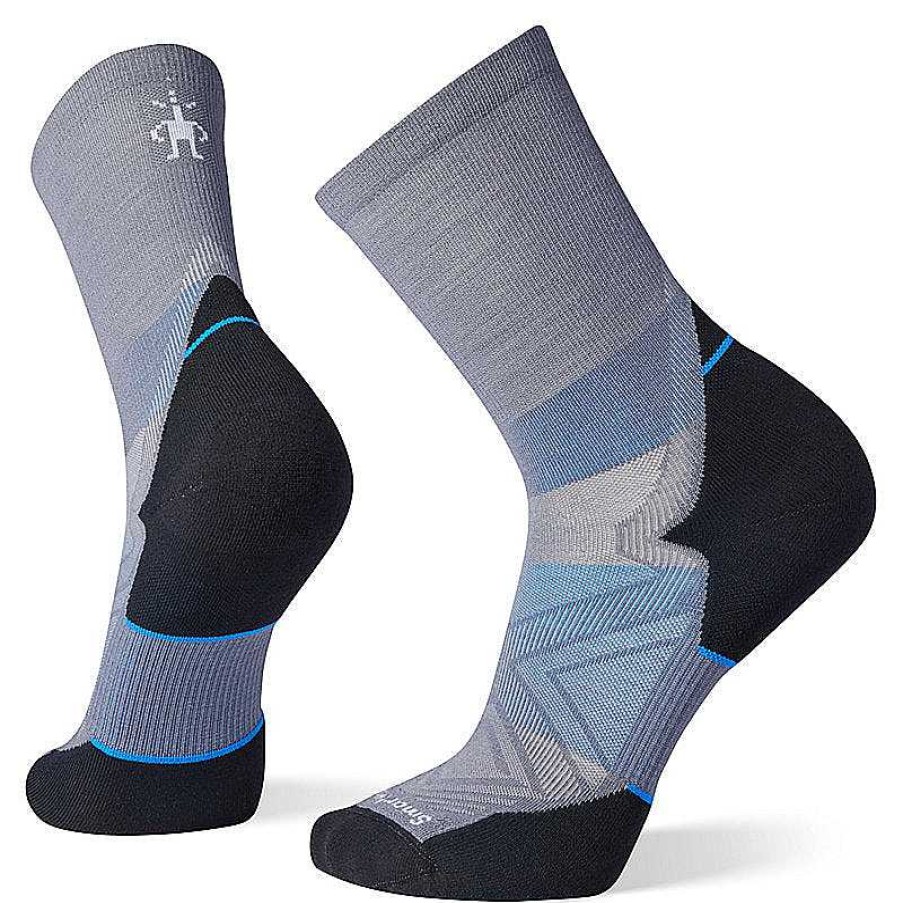 Men'S Smartwool Socks | Run Targeted Cushion Mid Crew Socks For Men