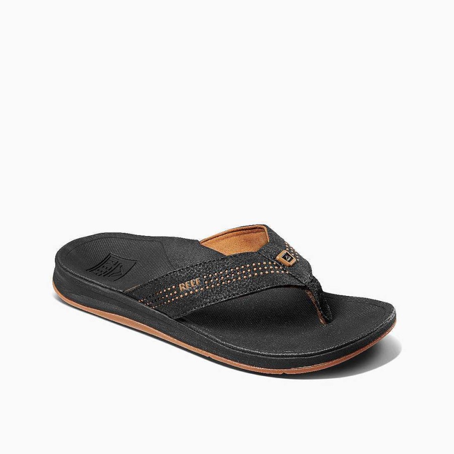 Footwear Reef Sandals | Ortho-Seas Sandals For Men Black