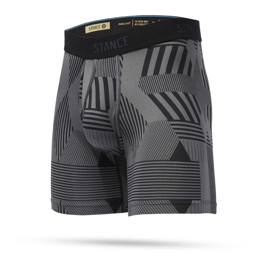 Men'S Stance Baselayers & Underwear | Vektor 6In Boxer Briefs With Wholester For Men Vektor/Black