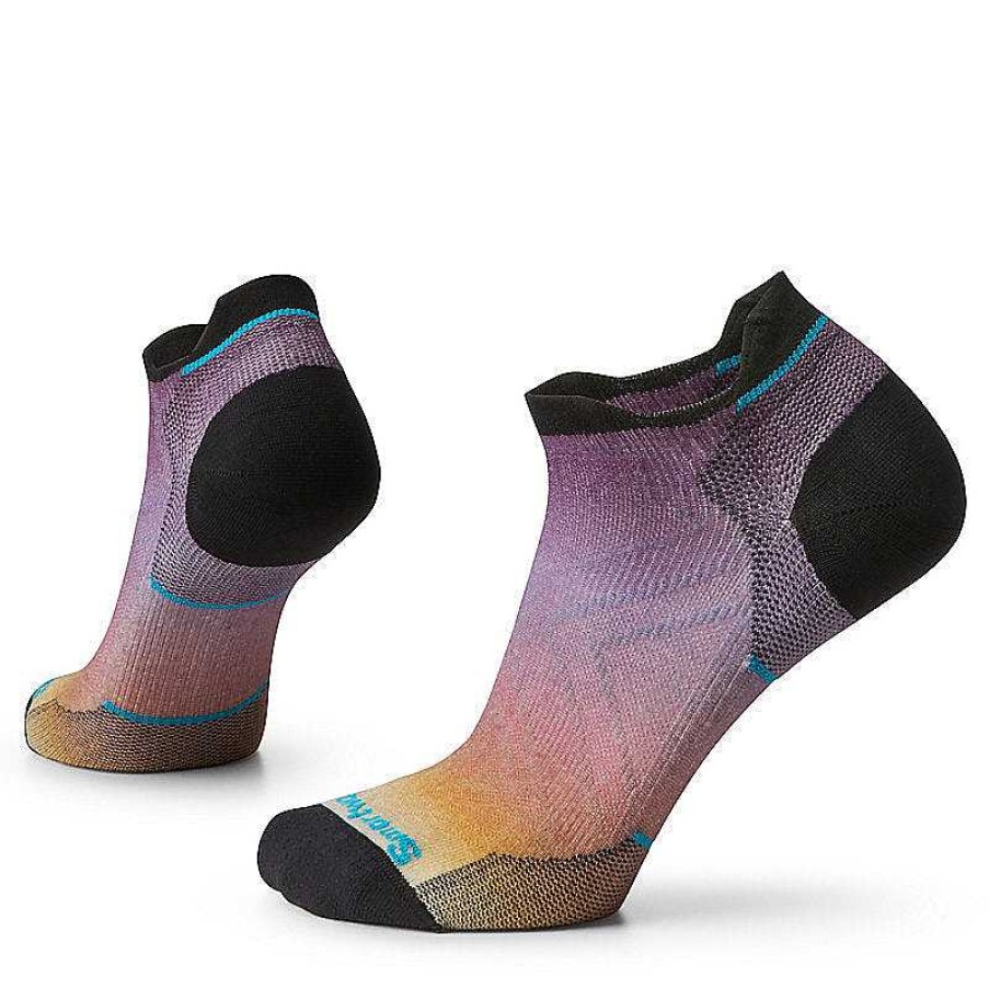 Women'S Smartwool Socks | Run Zero Cushion Ombre Print Low Ankle Socks For Women