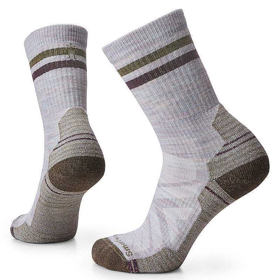 Women'S Smartwool Socks | Hike Light Cushion Tube Stripe Crew Socks For Women