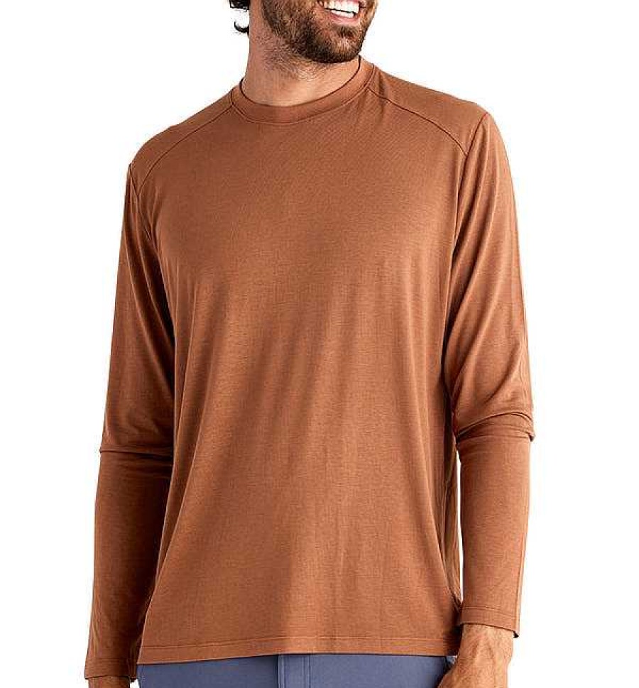 Men'S Free Fly Apparel T-Shirts | Bamboo Shade Long Sleeve Shirt For Men