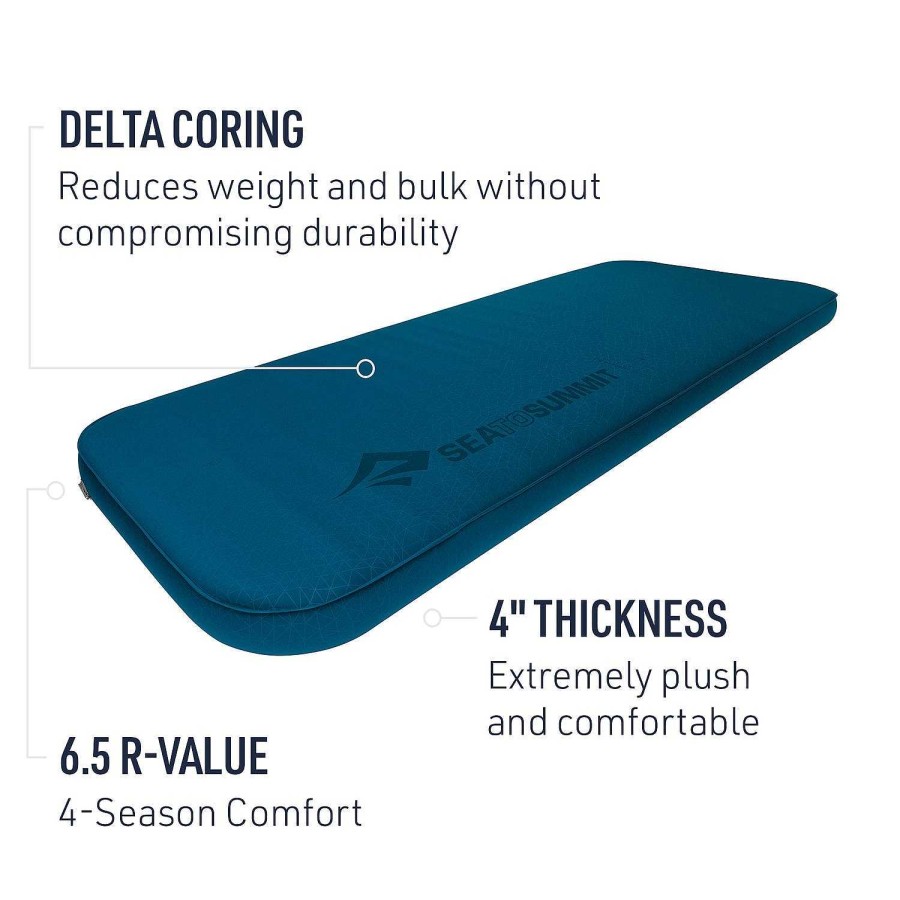 Gear Sea to Summit | Comfort Deluxe Self-Inflating Sleeping Mat Byron Blue