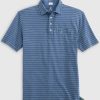 Men'S Johnnie-O Shirts | Neese Striped Polo For Men Oceanside/Kiwi