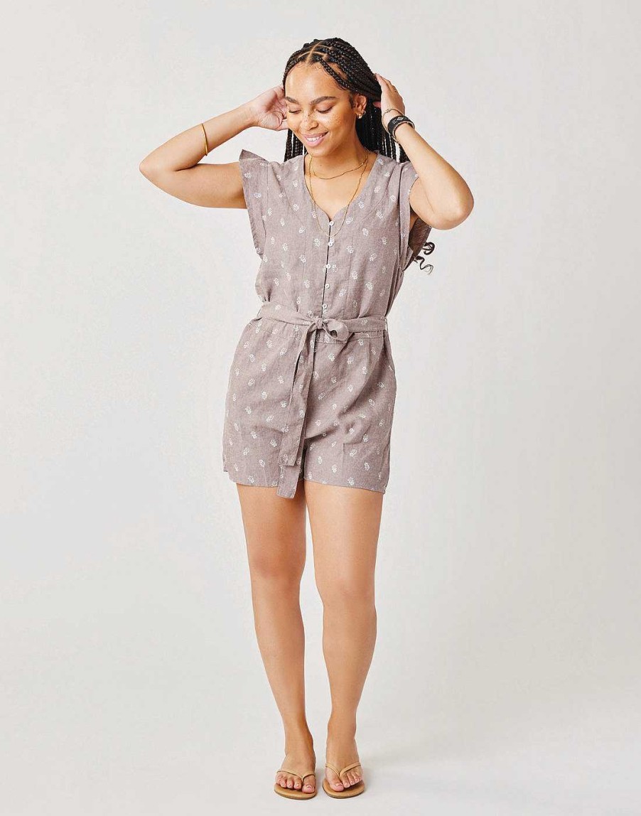 Women'S Carve Designs Dresses & Rompers | Remi Romper For Women Dark Fawn Dakota