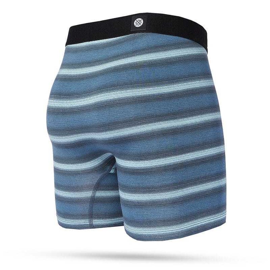 Men'S Stance Baselayers & Underwear | Warped Butter Blend Boxer Brief With Wholester For Men Blue