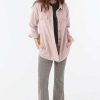 Women'S O'Neill Casual | Collins Oversized Solid Superfleece Top For Women Mauve