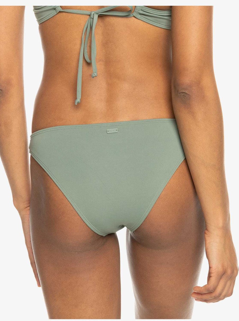 Women'S Roxy Swimwear | Beach Classics Moderate Bikini Bottoms Agave Green