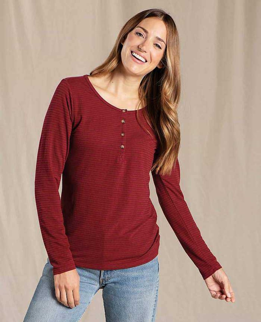 Women'S Toad&Co Shirts | Piru Long Sleeve Henley For Women