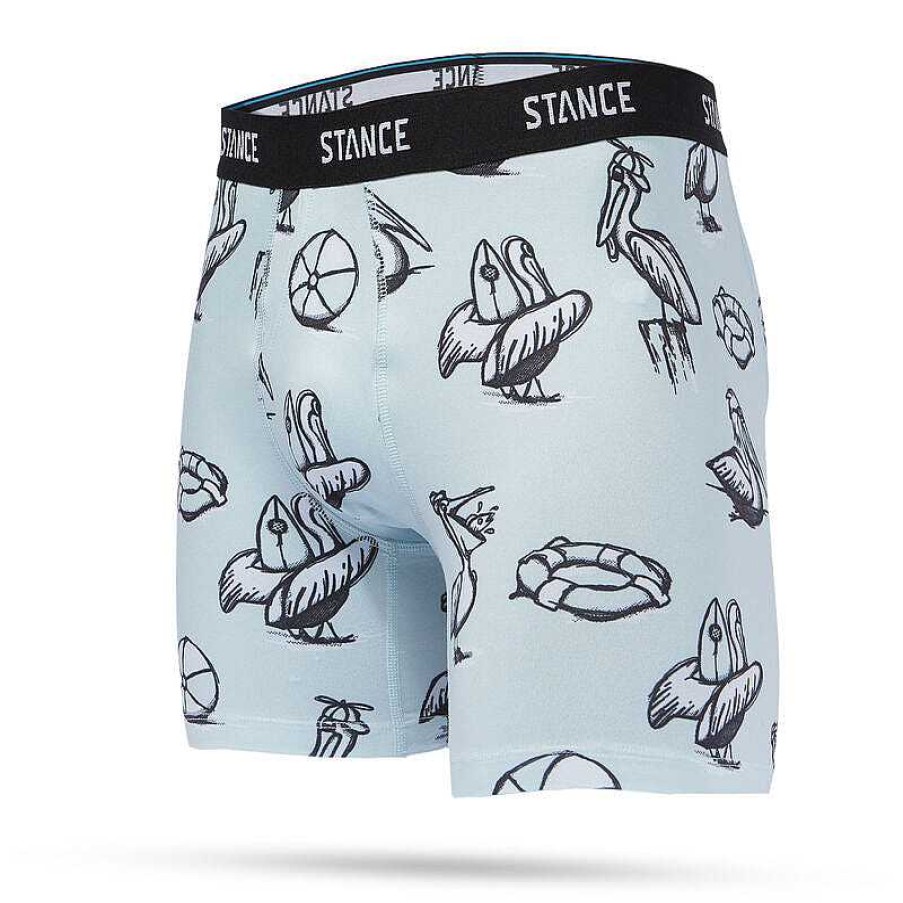 Men'S Stance Baselayers & Underwear | Happy Pelican Poly Boxer Brief For Men Happy Pelican-Slate