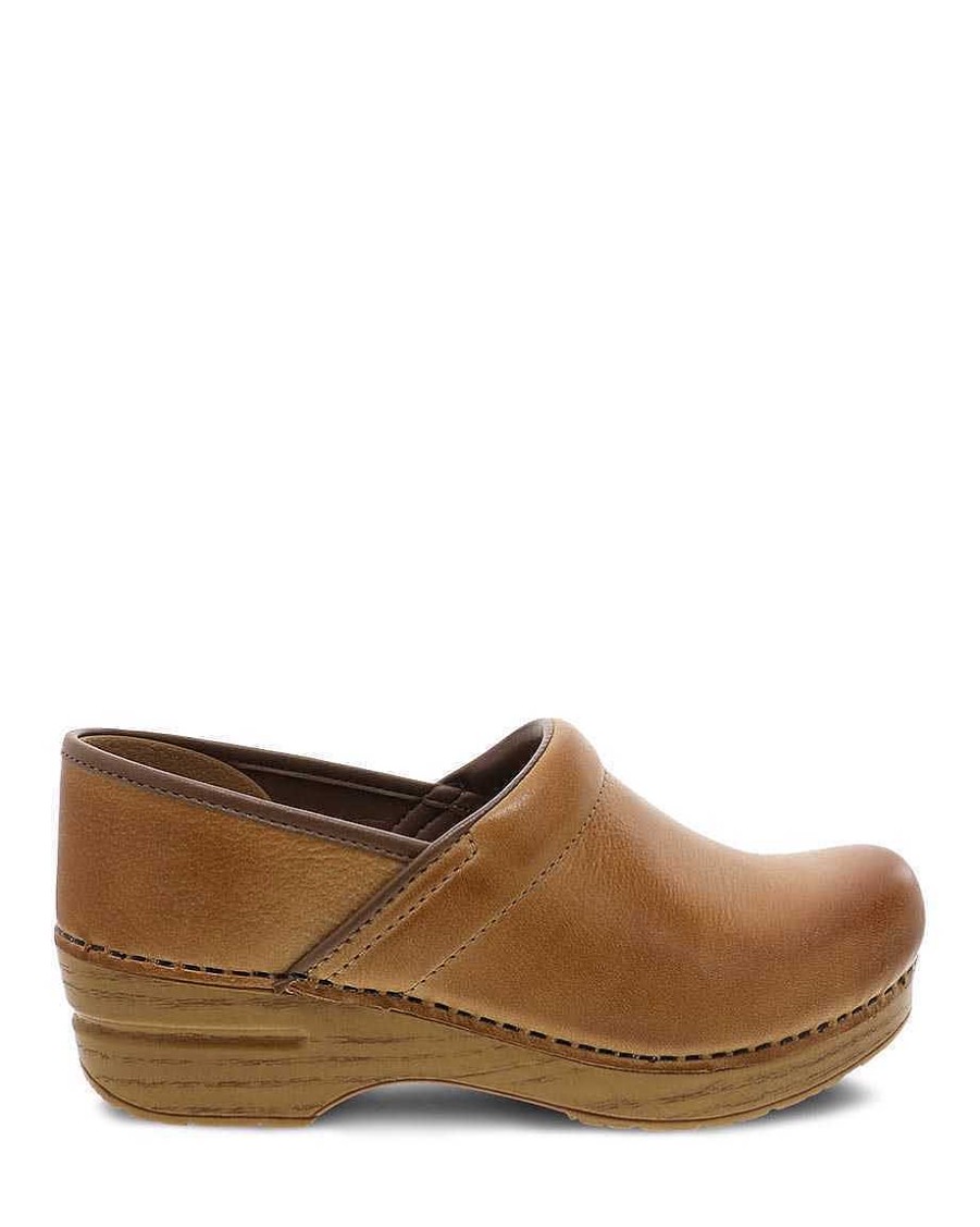 Footwear Dansko Shoes | Professional Distressed Clog For Women Honey