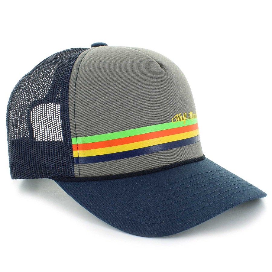 Half-Moon Collection Half-Moon Outfitters Half-Moon Apparel | Stripe Foam Trucker Hat